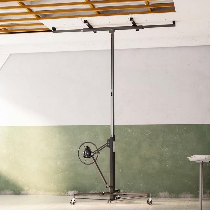 Produktbild Wiltec Plattenheber schwarz Paneelheber Rigips Montagehilfe XXL Plattenlift Trockenbau