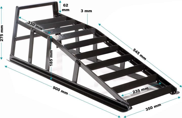 Actual product image Wiltec Set 2x loading ramp 2t/pair loading ramp + extension
