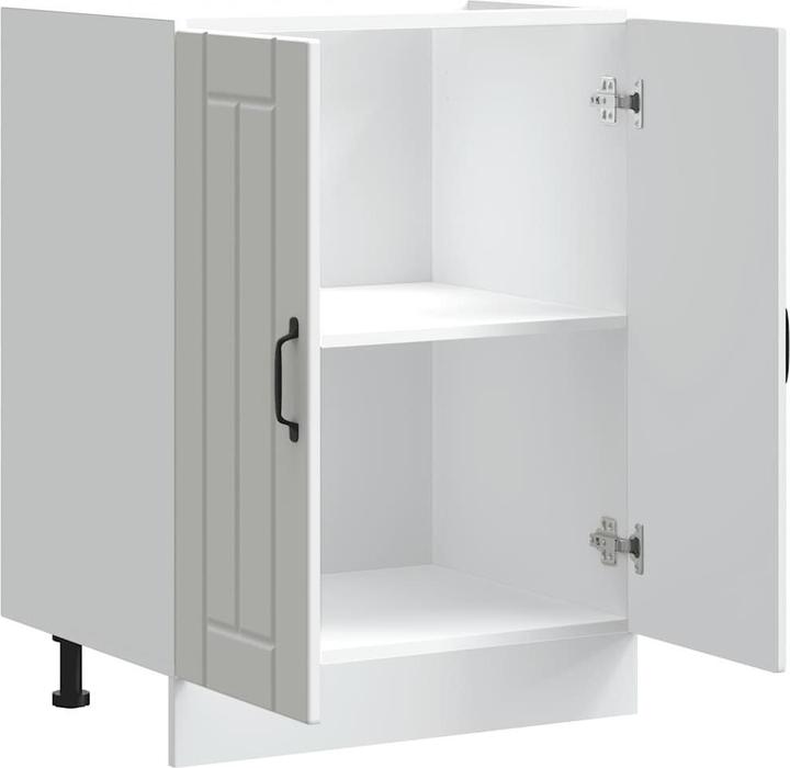 Actual product image VidaXL Built-in oven unit Lucca Black Wood-based oven unit (60 x 46 x 81.5 cm)