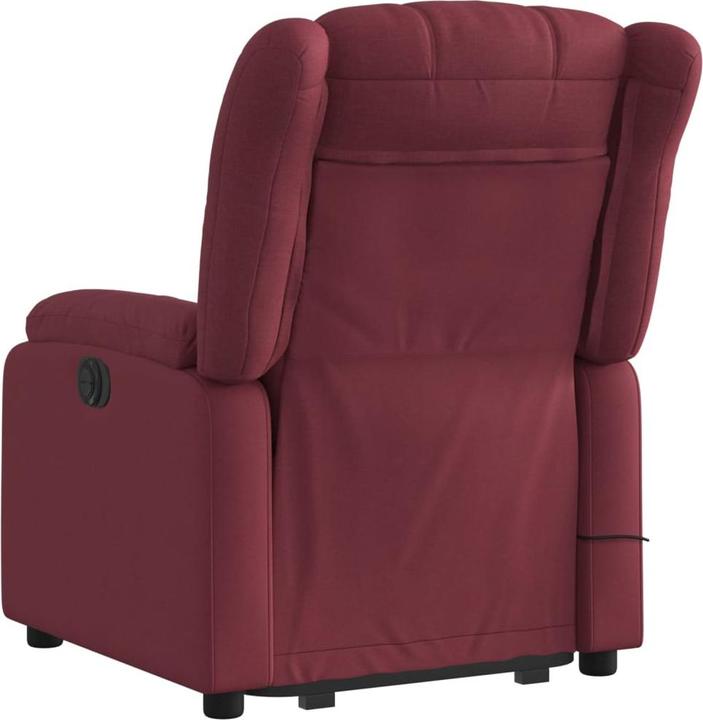 Produktbild VidaXL Massagesessel mit Aufstehhilfe Fernsehsessel Relaxsessel Weinrot Stoff