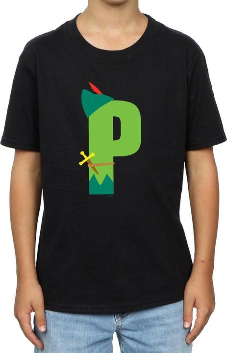 Immagine prodotto Disney Alphabet P Is For Peter Pan Maglietta Ragazzi (140, 146)