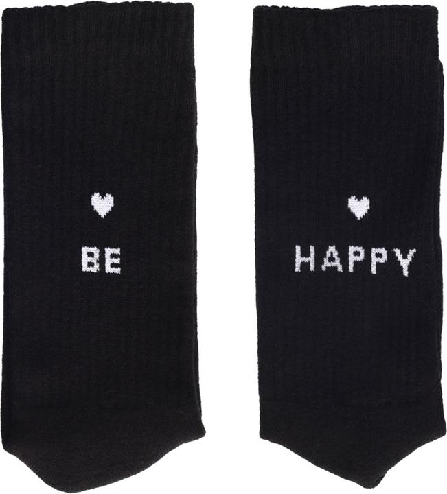Produktbild Eulenschnitt Socken be happy schwarz S Gr.35-38 (35 - 38)