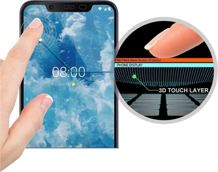 Immagine prodotto Screenguard Nokia 8.1 Pellicola di vetro protettiva a schermo intero 2.5D 9H (1 Pezzo/i, Nokia 8.1)
