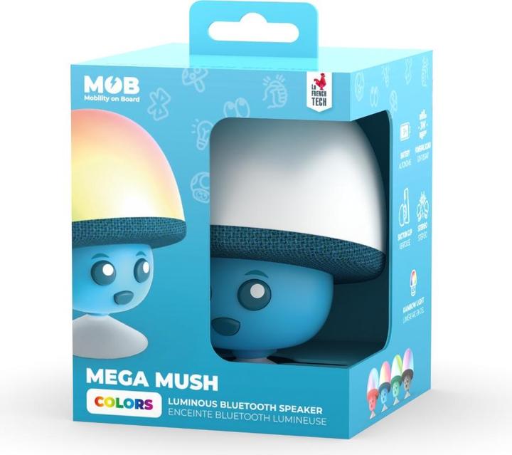 Image du produit MOB Mega Mush Champignon Speaker Bleu (3 h, Fonctionnement sur secteur)