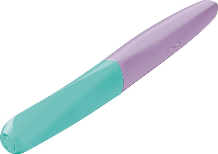 Actual product image Pelikan Fountain pen (cartridge filling system) Twist® colour blocking fountain pen for right- and (Mint colour, Lilac, 1 x)