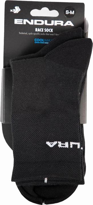 Immagine prodotto Endura Calze da corsa Coolmax® (confezione da tre) (S/M)
