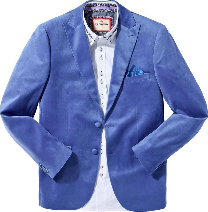 Joe Browns Cornflower Lightweight Velvet Blazer