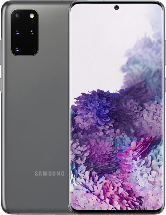 Produktbild Samsung Galaxy S20+ 5G (128 GB, Cosmic Gray, 6.70", Hybrid Dual SIM + eSIM, 64 Mpx, 5G)