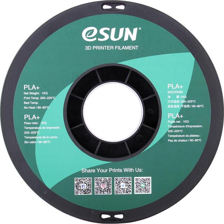 Immagine prodotto eSUN PLA+ 1,75 mm giallo 1Kg (PLA+, 1.75 mm, 1000 g, Giallo)