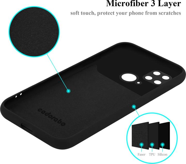 Actual product image Cadorabo TPU Liquid Silicone Case Cover for Xiaomi RedMi 10C / POCO C40 (Xiaomi Redmi 10C, Xiaomi Poco C40)
