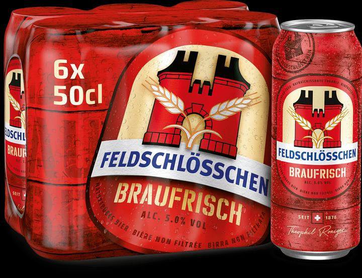 Produktbild Feldschlösschen Braufrisch (6 x 50 cl)
