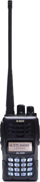 Image du produit Alinco Radio VHF/UHF portable PNI DJ-500-E, puissance réglable, 200 CH, 1500 mAh, Talk Around, V (VHF, UHF)