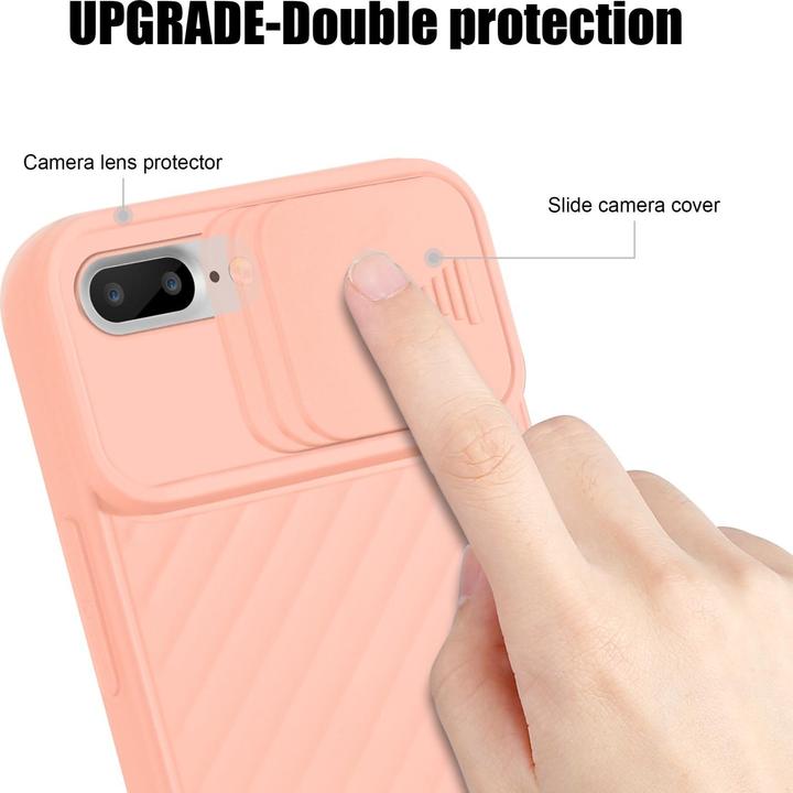 Immagine prodotto Cadorabo Cover in TPU con protezione della fotocamera (Apple iPhone 7 Plus, Apple iPhone 7s Plus)