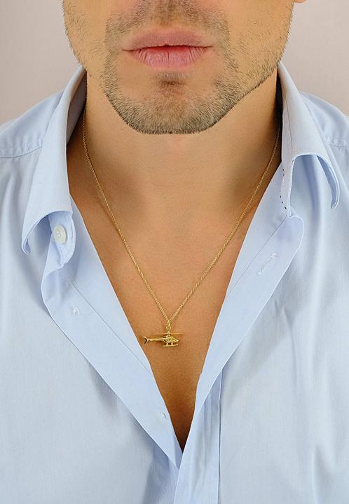 Actual product image Muau Helicopter (750/18K yellow gold)
