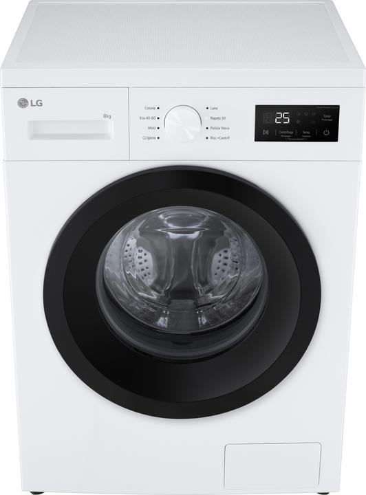 Image du produit LG Waschmaschine Weiss, 1400 Umin, A ITModell (8 kg, Gauche)