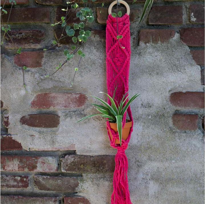 Image du produit Hoooked Kit de bricolage macramé suspension florale Bali corail