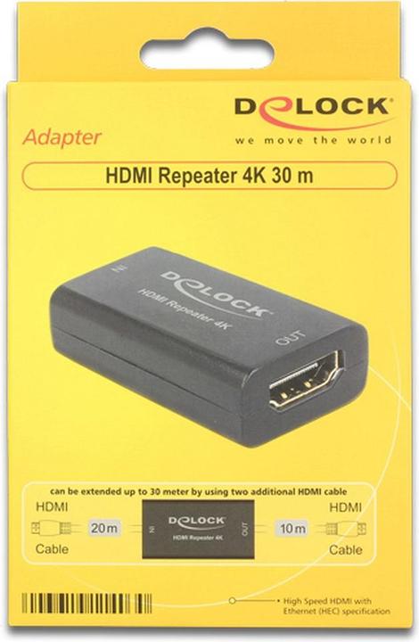 Image du produit Delock Répétiteur HDMI, 4K à 30m (HDMI, 4.70 cm)