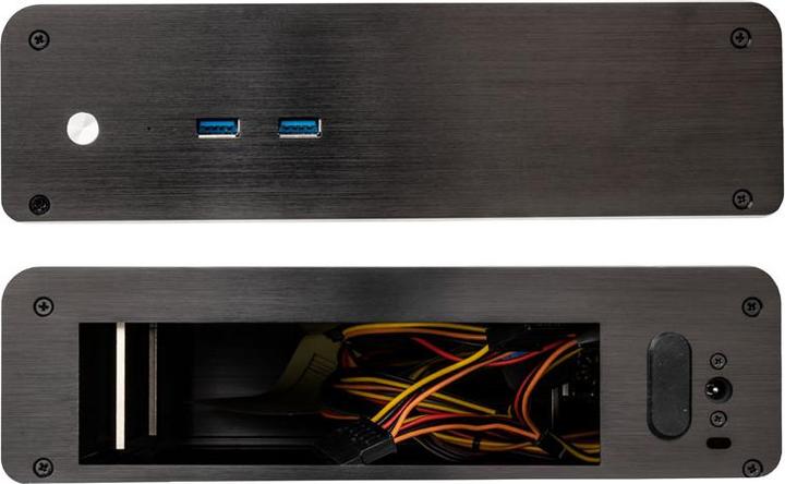 Immagine prodotto Akasa Case Euler M Fanless Mini-ITX, alimentatore 80W, OEM - nero (Mini-ITX)
