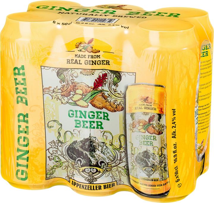 Actual product image Appenzeller Bier Ginger Beer (6 x 50 cl)