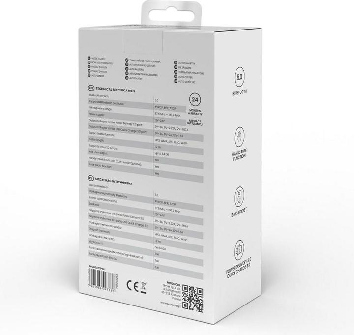 Actual product image Savio FM transmitter