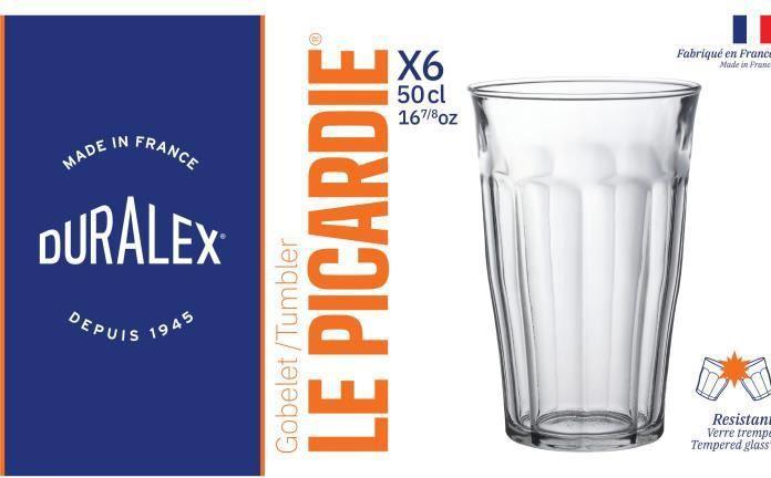 Actual product image Duralex Mug set (0.50 l, 6 x)