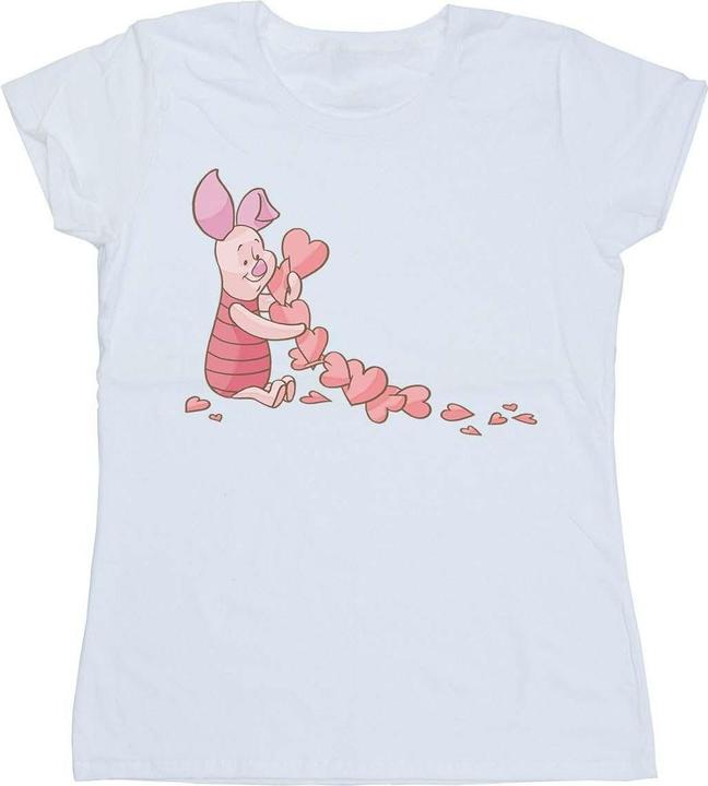 Immagine prodotto Disney Winnie The Pooh Piglet Chain Of Hearts Maglietta Donna (XXL)
