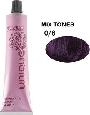 Subrina Vopsea de par permanenta Unique 0/6, Violet, 100ml (06 Violet)