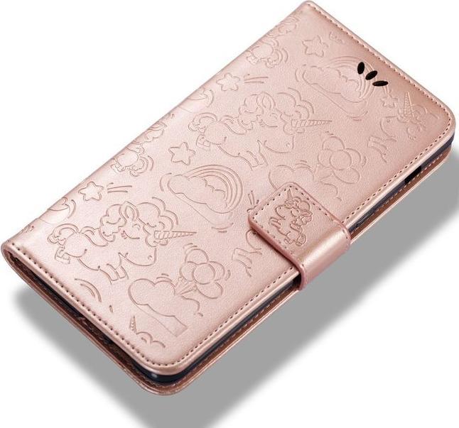 Produktbild MU Style Magnetische Lederhülle mit Einhorn Muster (Samsung Galaxy A8 (2018))