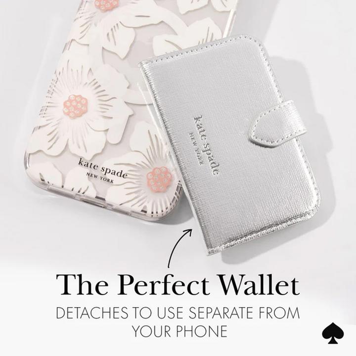 Produktbild Kate Spade Morgan MagSafe Wallet – Magnetische Geldbörse (Metallic Silver)