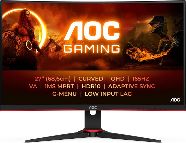AOC CQ27G2SE/BK (2560 x 1440 pixels, 27")