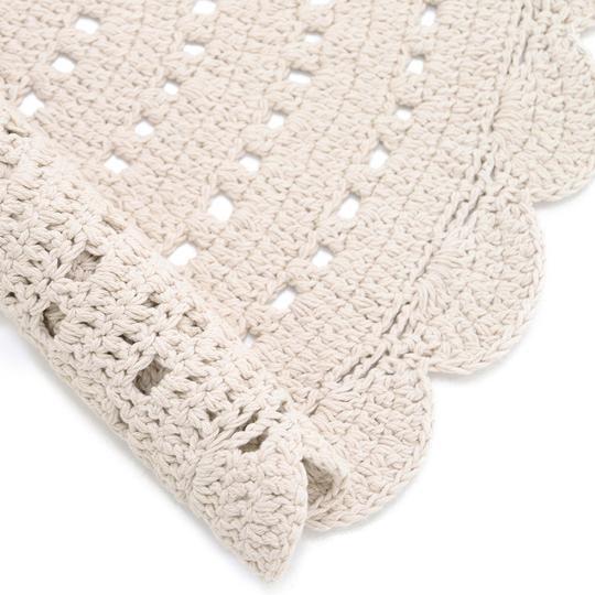 Image du produit Nattiot Tapis au crochet Alma Ecru (150 x 150 cm)