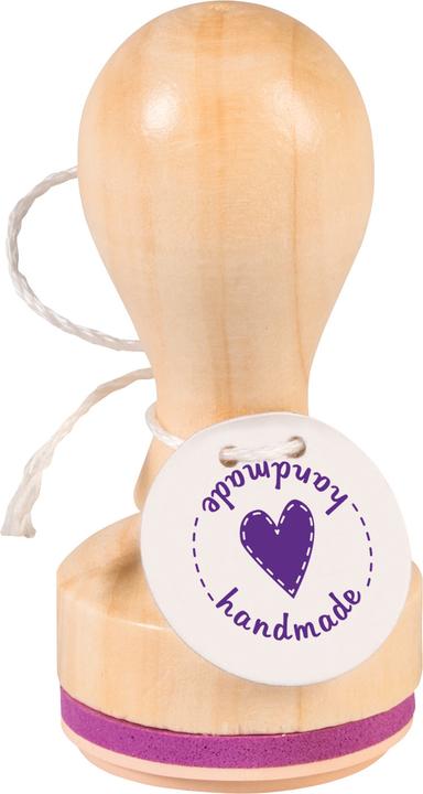 Actual product image Heyda Stamp handmade 3.2cm 211803001 Wood matt