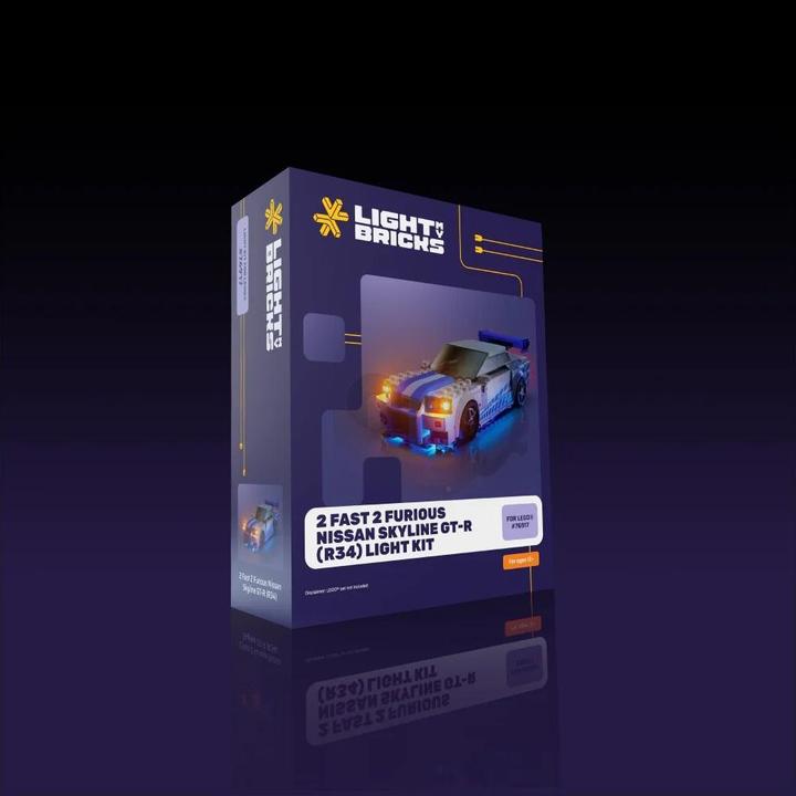 Produktbild Light my bricks LMB 2.0 LED Licht Set für LEGO 76917 Speed Champions Nissan Skyline GT-R (R34)