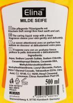 Immagine prodotto Elina Sapone liquido pesca 500ml con i donatori (Sapone liquido, 500 ml)