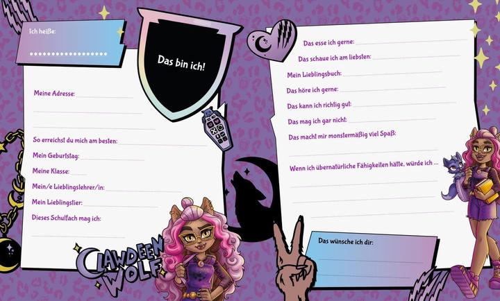 Immagine prodotto Monster High: Mein Freundebuch (Tedesco, 2024)