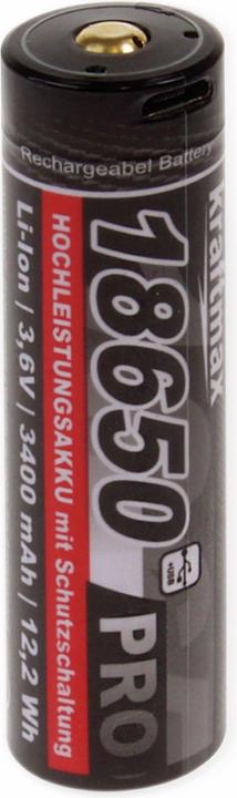 Produktbild Kraftmax Pro Li-Ion 18650 (1 Stk., 18650, 3400 mAh)