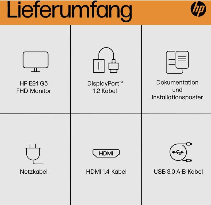 Produktbild HP E24 G5 (1920 x 1080 Pixel, 23.80")
