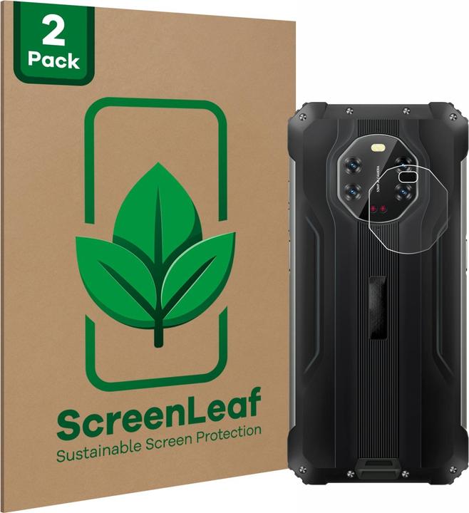 Actual product image ScreenLeaf Protective film sustainable screen protector screen protector film clear transparent (2 Piece, Blackview BL8800 5G)
