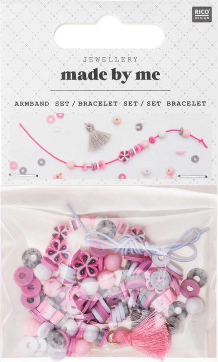 Produktbild Rico Mini Perlen Armband Set, Ros.7090.86.13 (Nylon, Kunststoff)