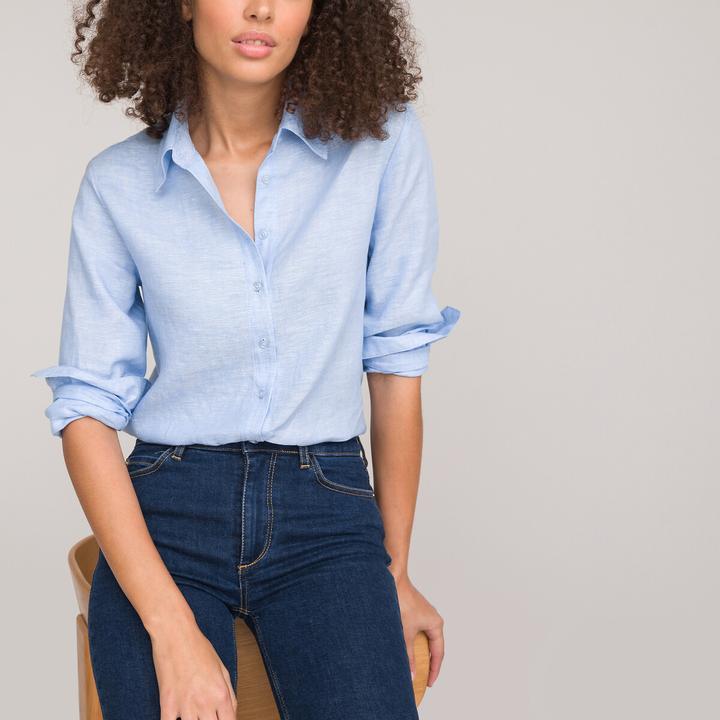 Image du produit La Redoute Collections Blouse à manches longues (48)