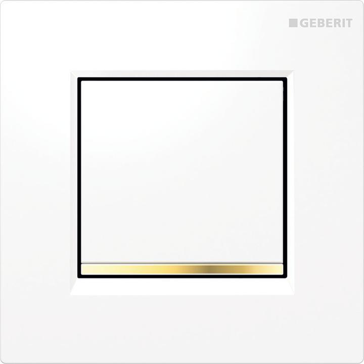 Actual product image Geberit Type 30 urinal actuation (white / gold-plated)