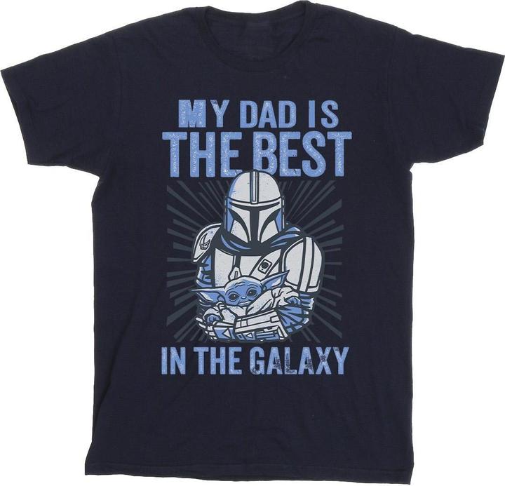 Immagine prodotto Star Wars Mandalorian Best Dad Maglietta Uomo (4XL)