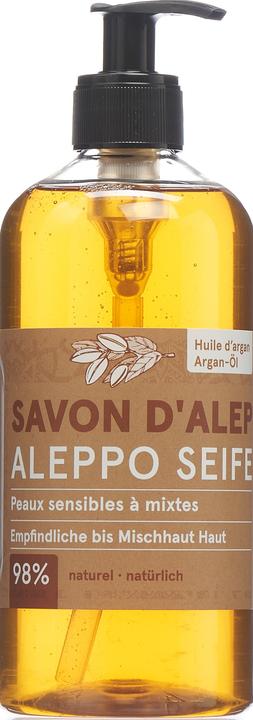 Produktbild B'Onaturis ALEPPO Seife mit Arganöl (Flüssigseife, 500 ml)