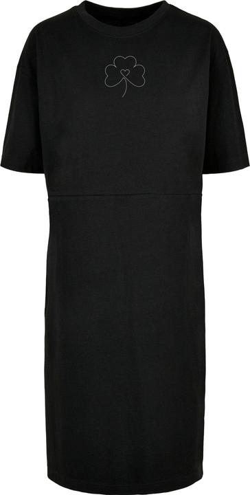 Actual product image Merchcode Ladies Spring - Leaf Clover Flower Oversized Slit Tee Dress - 117811 (L)