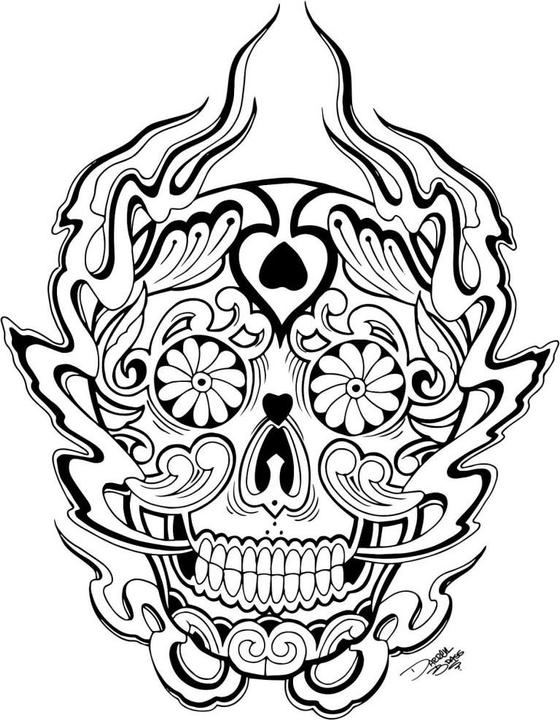 Produktbild Miami Ink Mexikanische Totenmaske 1 (47 x 60 cm)