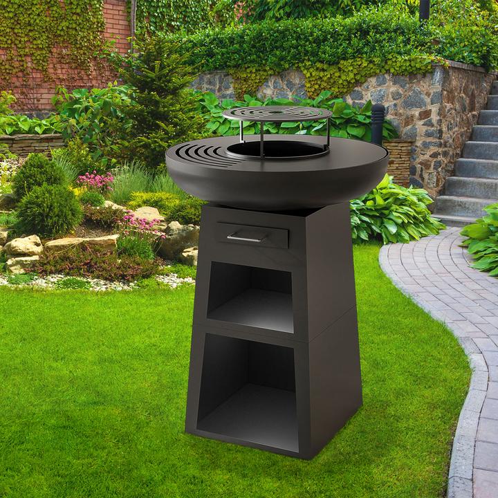 Immagine prodotto Keller Fahnen Feuerschalen-Grill «Black-Design» Ø 60 cm (60 cm)
