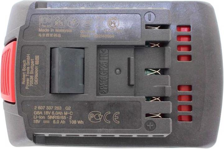 Produktbild Bosch Professional Zubehör Akku GSR 18 V-LI Akku 2607336815, 2607337263, 1600A004ZN mit 18 Volt und 6Ah (6 Ah)