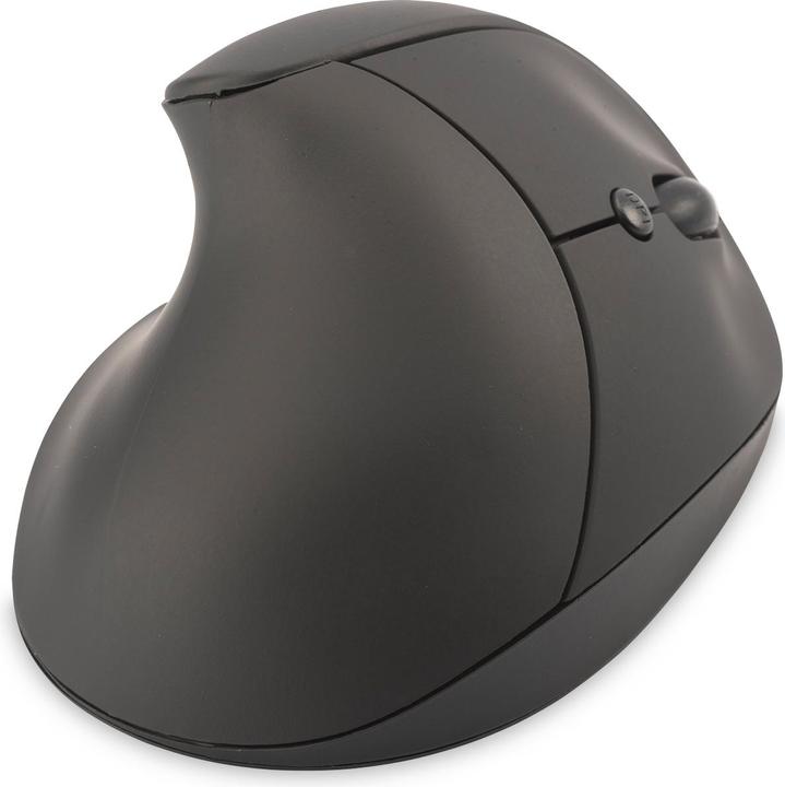 Produktbild Digitus Ergonomischer vertikaler kabelloser 6 Tasten 1600 dpi schwarz (Kabellos)