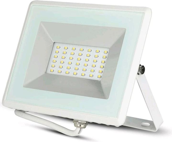 V-TAC VT4031 30W LED FlutlichtScheinwerfer SMD ESerie Weiss Gehäuse Weiss (2550 lm, IP65)
