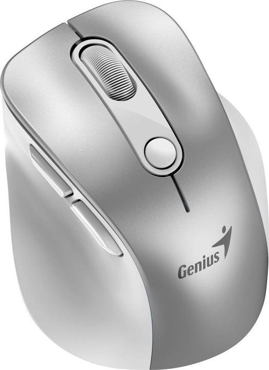 Produktbild Genius Ergo 9000S Pro/Ergonomická/Optická/Pro praváky/2 400 DPI/Bezdrátová USB + Bluetooth/Stříbrná (Kabellos)